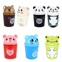 스테이미유 귀여운 휴지통 곰돌이 개구리 팬더 캐릭터 쓰레기통, 2)개구리휴지통