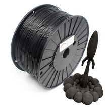 RepRapper 블랙 PLA 3D 프린터 필라멘트 1.75mm (± 0.03mm) 1kg(2.2파운드) 대부분의 FDM 프린터 및 3D 펜에 적합, 3kg Black