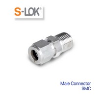 락피팅(Lok Fitting) 메일콘넥터 (Male Connector) SMC 미리(Metric) S-LOK(에스락), SMC6M-2, R(PT)