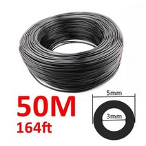 호스릴 베란다 핸디 정원 10M~100M 급수 호스 1 8 인치 3 5mm PVC 마이크로 드립 관개 튜브 식물 꽃 스프링클러, 5천만