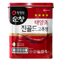 청정원 태양초 진골드 고추장 14kg x 1사각용기