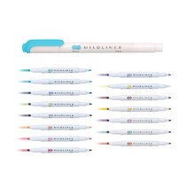 제브라 마일드라이너 형광펜 블루그린(MBG), 블루그린, 2개입
