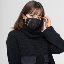 아이러브허브 빨아쓰는 예쁜 면마스크 KF94 시험완료 패션밸브마스크(블랙), M사이즈