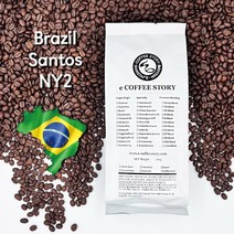 커피스토리 브라질 산토스 유로돌체 NY2 원두 커피, 홀빈(분쇄안함), 1kg