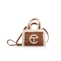 UGG x Telfar Small Shopping Bag Chestnut Shearling Br& New 117758