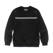 [코싸] koxa typoline mtm black 맨투맨