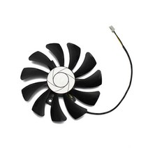 CCBBAA 새로운 85mm HA9010H12F-Z DC 12V 0.57A 2핀 쿨러 팬 MSI 지포스 GTX 1050Ti 4G OC GTX 1050 2G 그래픽 카드 냉각 팬