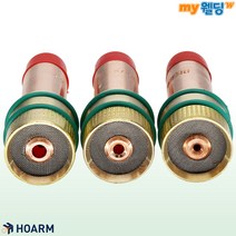 호암 티그 알곤 투명 노즐 교체용 가스 렌즈 바디 TIG 용접 토치 부품 가스 렌지, 2.4mm