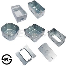 철 PVC 플라스틱 스위치 콘센트 매입 노출 박스 복스, 9_1개용 평커버