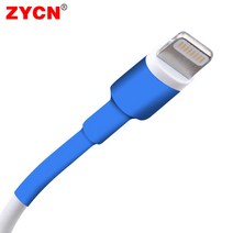 1미터 열 수축 튜브 절연 슬리브 포장 Iphone/Ipad 데이터 와이어 보호기 케이블 내성 전기, 03 6MM Blue_01 1 Meter