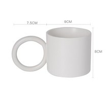 큰라운드 핸들 북유럽 머그잔 세라믹 스플래시 잉크 컵 커피 차 어머니 친구 홈 장식 nique 선물, 04 D