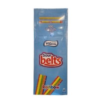 Free Delivery Vidal Sour Belts Rainbow 1100g | 배송비 무료 비달 사워 벨트 젤리 1100g
