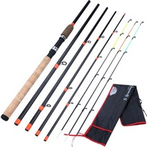 -피더 낚싯대 초경량 탄소 섬유 잉어 낚시대 Dra 15Kg L M H 파워 배스 송어 Pesca, 03 주황색