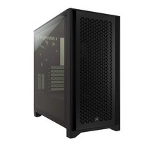 [정품] Corsair 3000D Airflow Mid-Tower PC Case – 2X SP120 Elite Fans Four-Slot GPU Support Fits up to, 4000D AIRFLOW_Black