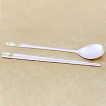 명품 총금부 은수저 99％ 112.5g, 매화학 파랑 99