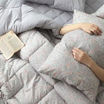 [파르페by알레르망] 메이트 40수 워싱 차렵이불세트 Q