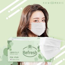 나우메딕 리플레쉬 마스크, 50매입, 2박스, 화이트