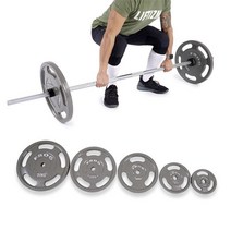 플러그피트니스 캐스팅 경량 주물원판 세트 105kg I 바벨원판, 상세 설명 참조