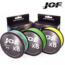 JOF 죠프 8합사줄 500m 0.6호 0.8호 1호 2호 3호 4호 5호 6호 8호, 멀티컬러, 1.0