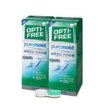 옵티프리 퓨어모이스트 렌즈세정액 420ml x 2p + 렌즈케이스, 15세트