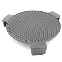 Hongso 대형 Big Green Egg 그릴 및 기타 45.7cm(18인치) 직경 요리 그릴용 주철 플레이트 세터 카마도 그릴 45.7cm(18인치) 스모킹 스톤 피자 스, Cast Iron, 18 with Legs