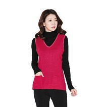 애비뉴투지 (아) 울 은사 브이넥 주머니 조끼