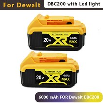 맥스 XR 배터리 20 V 6-18Ah DCB184 DCB181 DCB182 DCB200 20 V 3A 5A 6A 18V, 03 DeWalt 20V12Ah