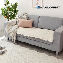 [한일카페트] 노마드 순면 워싱 쇼파패드 3인용 65x160, 단품, 1개
