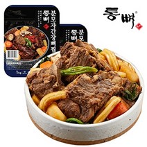 통뼈감자탕 [통뼈감자탕] 부산명가 분모자 간장뼈찜 1kg x 8팩 (총 8kg), 8개, 기타