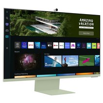 삼성전자 스마트 모니터 M8 S32BM80G 그린 UHD 4K 웹캠 마이크 내장 리모컨 포함 OTT 넷플릭스 유튜브, M8 LS32BM80G 그린