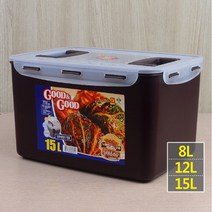 기본 김치통 김치냉장고 김치통 김장통 통 8L 12L 15L