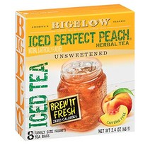 Bigelow Perfect Peach Iced Tea 복숭아 아이스티 48티백, 1개