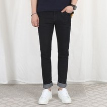 디와이진 슬림일자 빅사이즈 생지데님 블랙진 28-38 ME119K