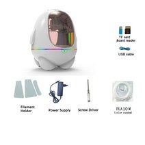 EasyThree-K5 3D 프린터 110V-230V 30W 10-40mm/s 홈 데스크탑 크리스마스 기술 장난감 선물 인쇄 크기 80, 01 110V-230V_03 UK