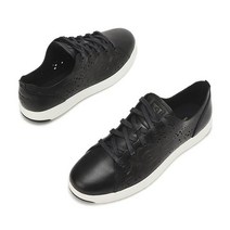 콜한 GrandPro Tennis Laser cut Sneaker 블랙 여성 스니커즈 WIDTH C