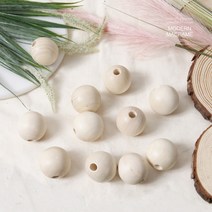 우드볼 12mm 15mm 나무볼 마크라메 재료, 우드비즈(12mm10개)