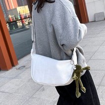 찐찐스 심플한 크로스가방 아이보리