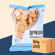 발효참깨크래커 80g 20입, 1