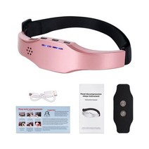 전기 두통 및 편두통 완화 헤드 마사지 30 개 안티 코골이 패치 불면증 릴리스 USB 치료 기계, [02] Pink