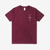 무소음캣휠 고양이용품 고양이용품 Dropshipping뉴 TS 선인장 잭 당신이 여기 있었으면 좋겠어요 투어 티셔츠 힙합 코튼 반팔 남성 여성, 버건디+M