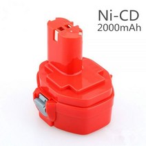 마끼다 호환 배터리 14.4V 2000mAh 전동 공구 MAKITA PA14 1420 1422 1433 교체 백업 밧데리, 협동사, 적회색