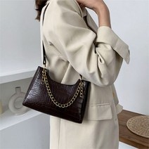 라일리 라일리 Rly 귀여운 미니 사이즈 파이톤 패던 체인 손잡이 숄더백 (9507887)