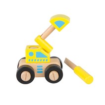 아이우드 유아 교통기관 미니자동차 굴착기 원목교구 원목장난감