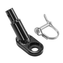 자전거트레일러 스틸 자전거 후면 트레일러 히치 마운트 어댑터 볼 커플러 헤비 듀티 잠금 높이 조절 가능, 01 Black