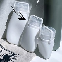 가방에서 흐르지 않는 여행용공병 실리콘 공병 여행용용기 샴푸통 휴대용 화장품 리필, 대형90ml(투명), 1개