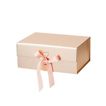 리빙앤도 고급 리본매듭 기프트박스 1호, 1개, 로즈 골드