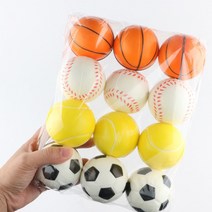 (KC인증) 스펀지 미니 스포츠 공 세트 12P DD-11090, 상세페이지 참조