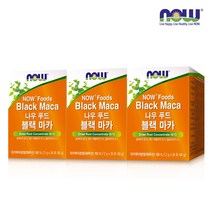 [한국공식총판] 나우푸드 블랙마카 30포 x 3개 세트 (3개월분), 2g x 30포 (60g) X 3