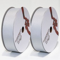 금비 골직리본(25mm*15m)1+1(사은품 증정 행사중), 15m, G#22 은색(1+1)
