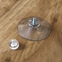 굿셀러스 유리부착 나사 압착고무 52mm 강력흡착 볼트 큐방_1p, 단품
